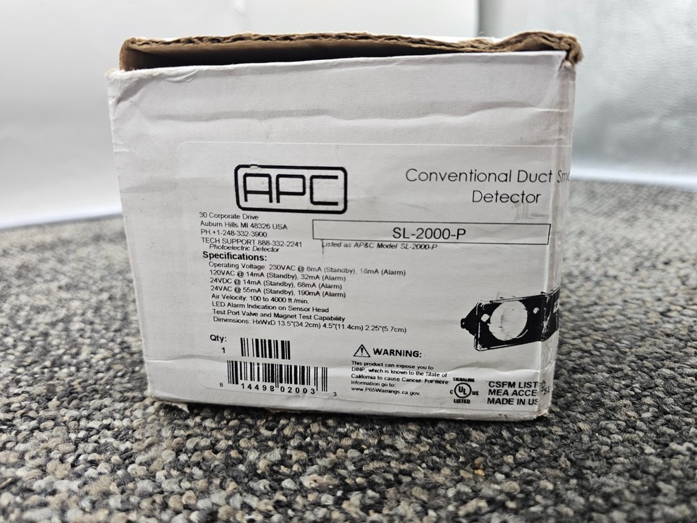 APC SL-2000-P Conventional Duct Smoke Detector