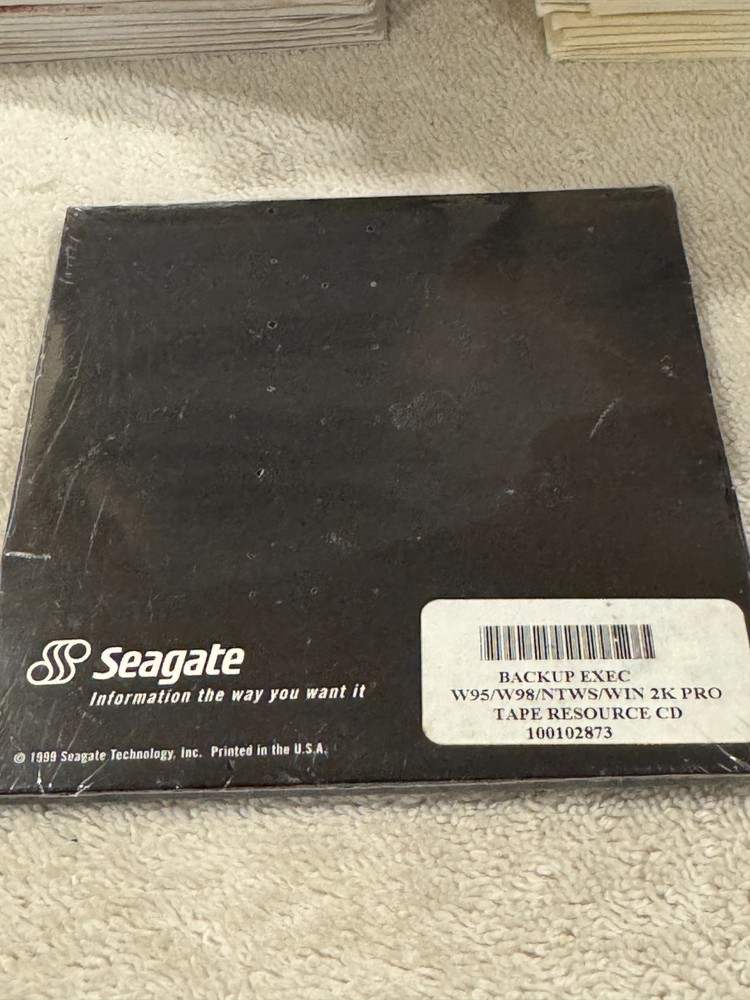 Seagate Backup Exec Windows 95/98/NTWS/2K PRO - NEW/SEALED!!!