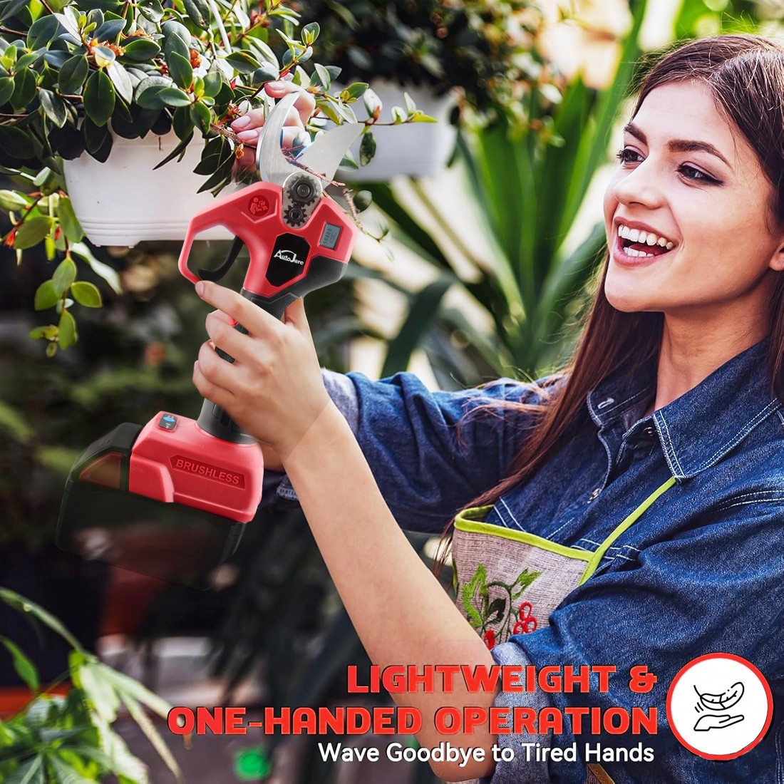 For Milwaukee M18 Battery Cordless Electric Pruning Shears Gardening Trimmer