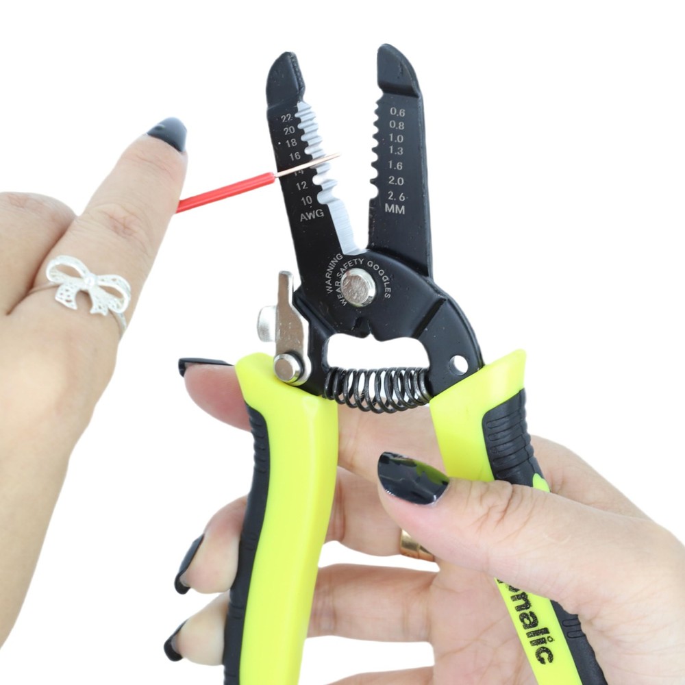 Insulated Wire Stripper Tool 10-22 AWG Micro Pliers Hardware Kit