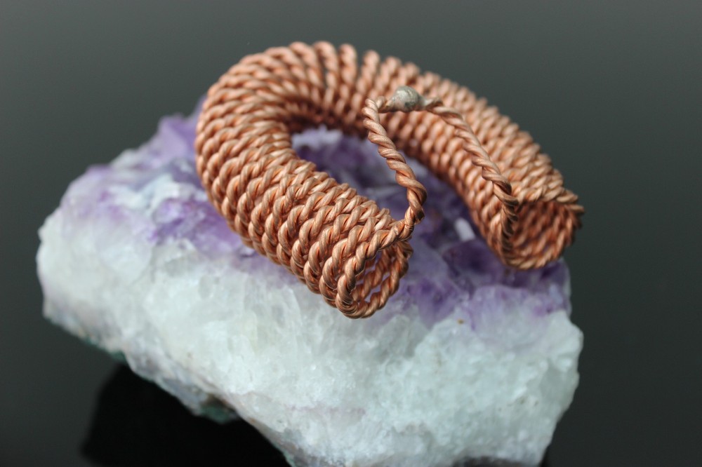 Feedback Loop Tensor Ring Sacred Cubit Bionized Copper EMF 5G Practitioner Tool