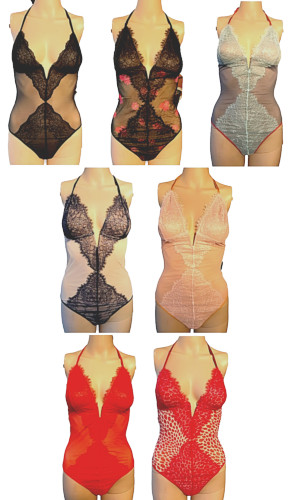 $60 VICTORIAS SECRET LACE V-WIRE PLUNGE TEDDY SLIP THONG LINGERIE XS S M XL NWT