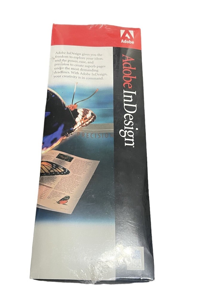 Adobe InDesign 1.0 For Mac - Full Version - NEW - factory-sealed box