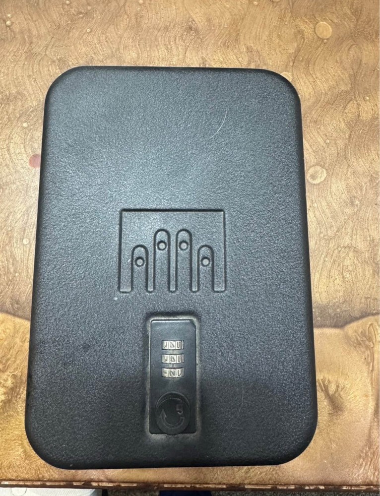 Gun Safe Combination Lock Box 3 Digit Code Security Cable Compact Portable