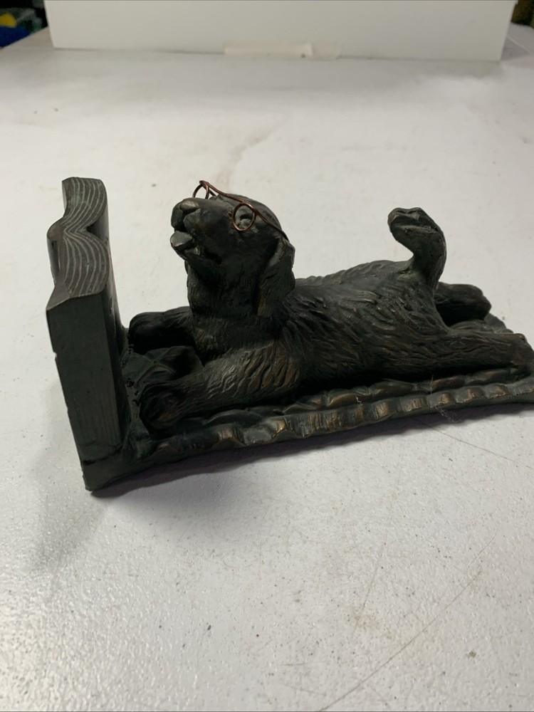Dog Art Book End Decor