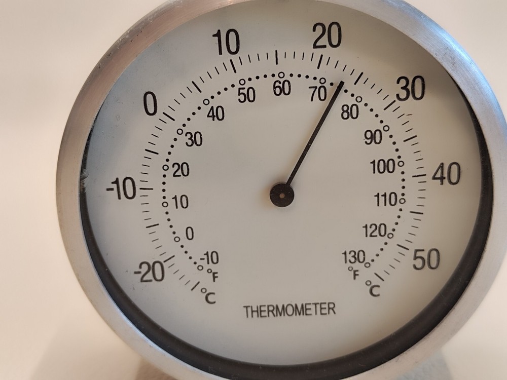 Hanging Dial Thermometer, Round Analog Indoor Thermometer