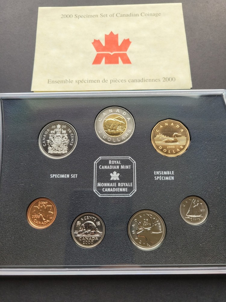 ***  CANADA  2000  SPECIMEN  COIN  SET  WHIT  COA  ***