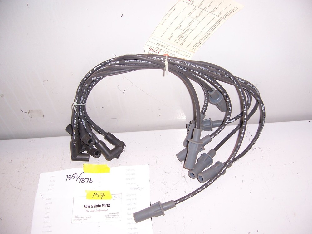 IGNITION/SPARK PLUG WIRE SET#7851/7876 STD/MOPAR 1992-98 DODGE 318-360 ENGINE