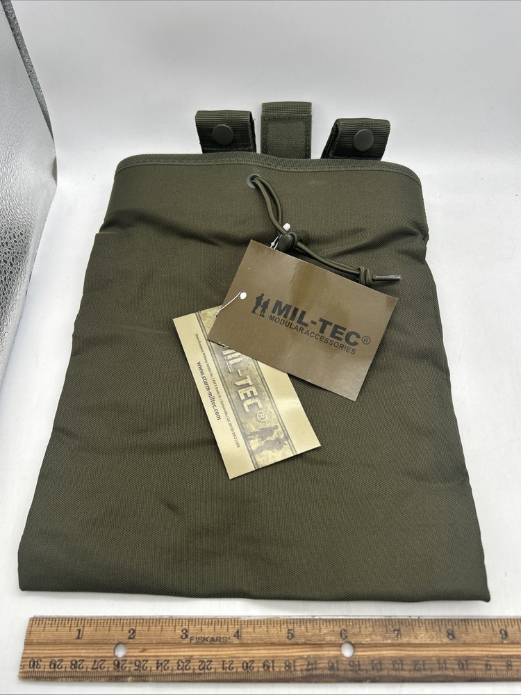 Mil-Tec Empty Shell Pouch OD Green 100% Polyester NOS 16156001
