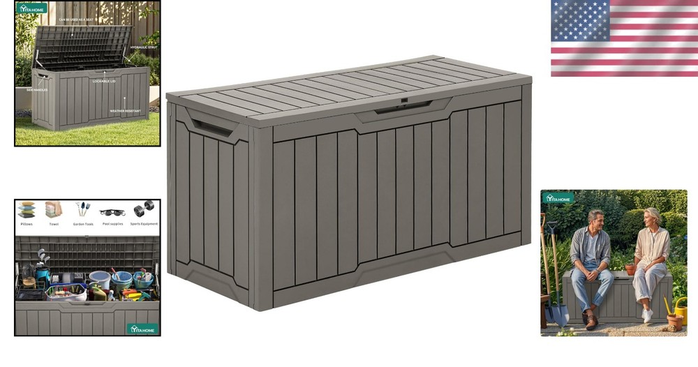 Waterproof Outdoor Storage Container 80 Gal