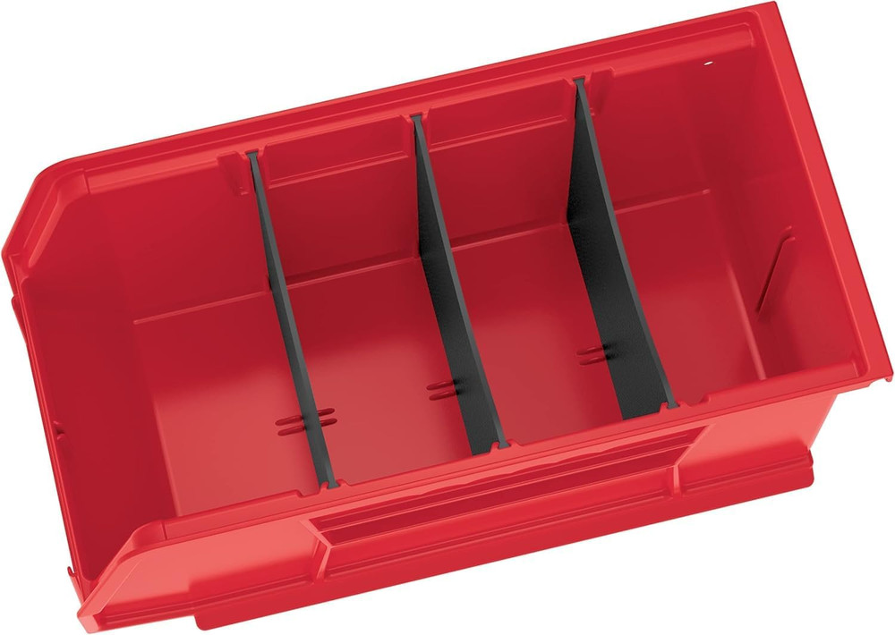 30230 Akrobins Plastic Storage Bins, Space-Saving Stackable Bins for Garage, Pan