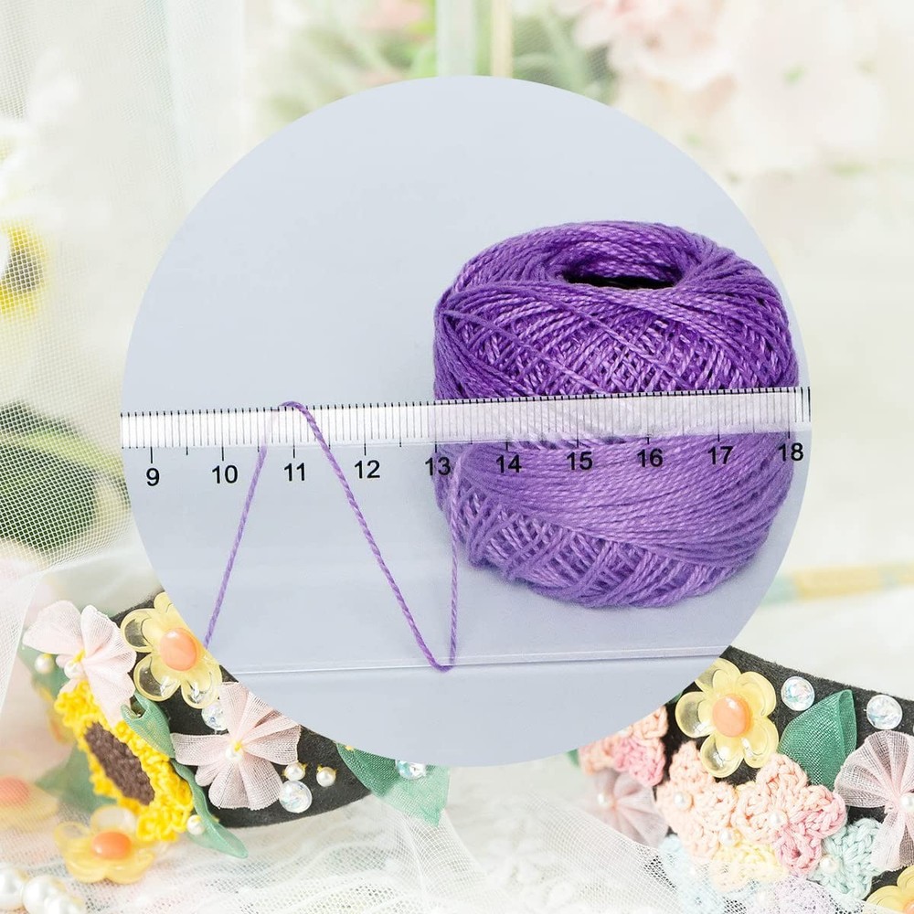 Soft 20 Colors Classic Crochet Thread 20 Pack Medium Avocado Green Gradient