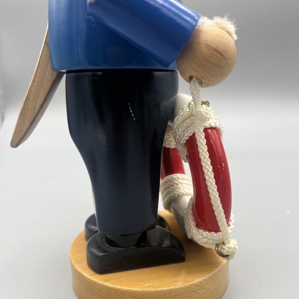 STEINBACH NUTCRACKER GERMAN WOODEN NUTCRACKER CHUBBY SAILOR S1321 Naval Captain