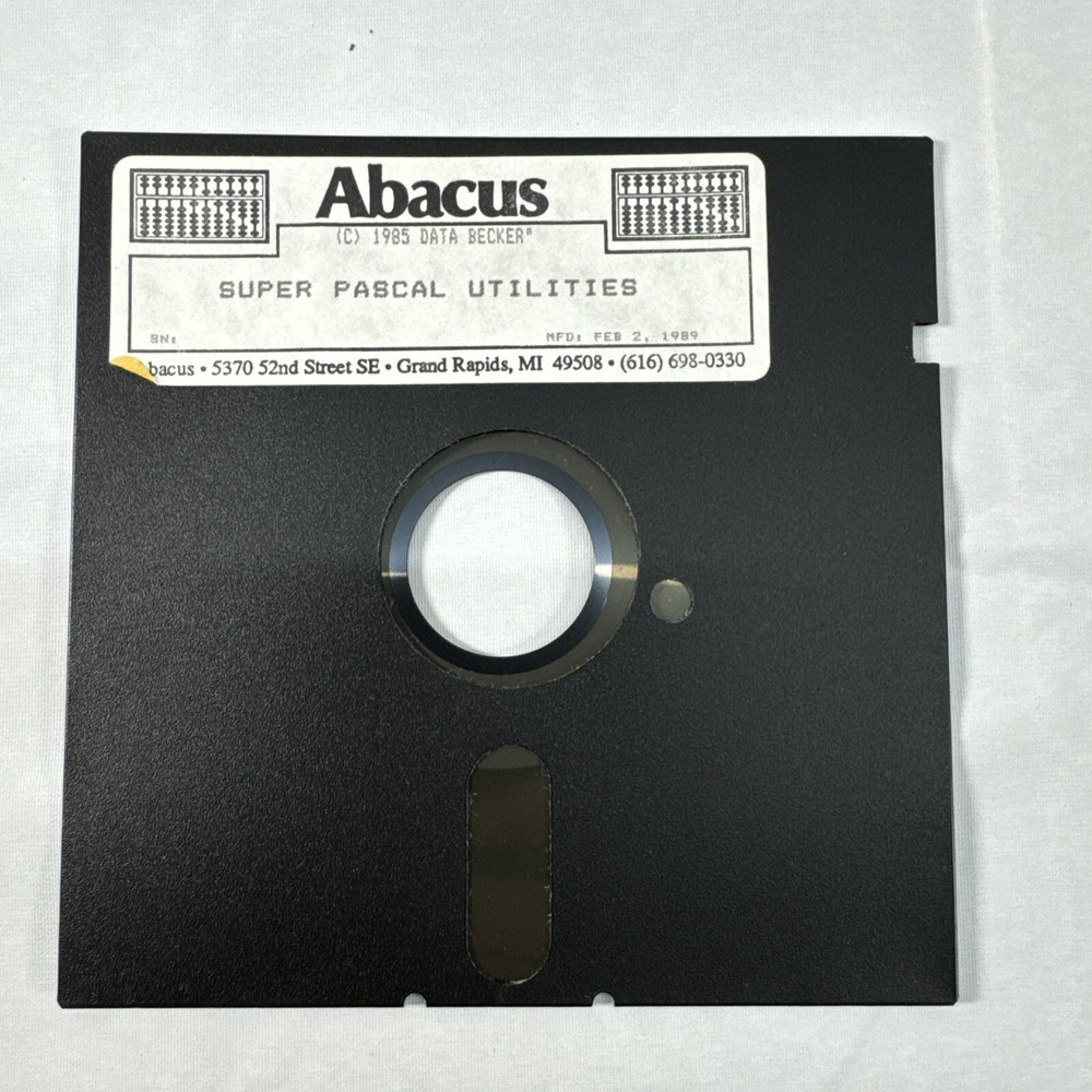 Super Pascal 64 Commodore 64 C64 Abacus Compiler Manual Book Very Rare Untested