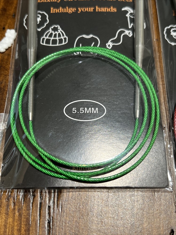 6 Various Fixed Circular Needles 2.75mm-10mm