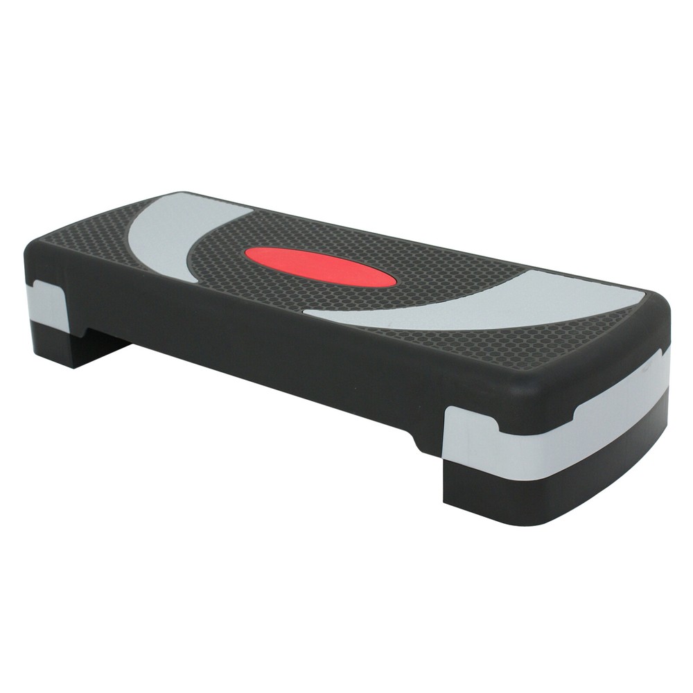 Aerobic Step Platform w/Adjustable 3-Level Risers 31" Non-Slip Exercise Stepper