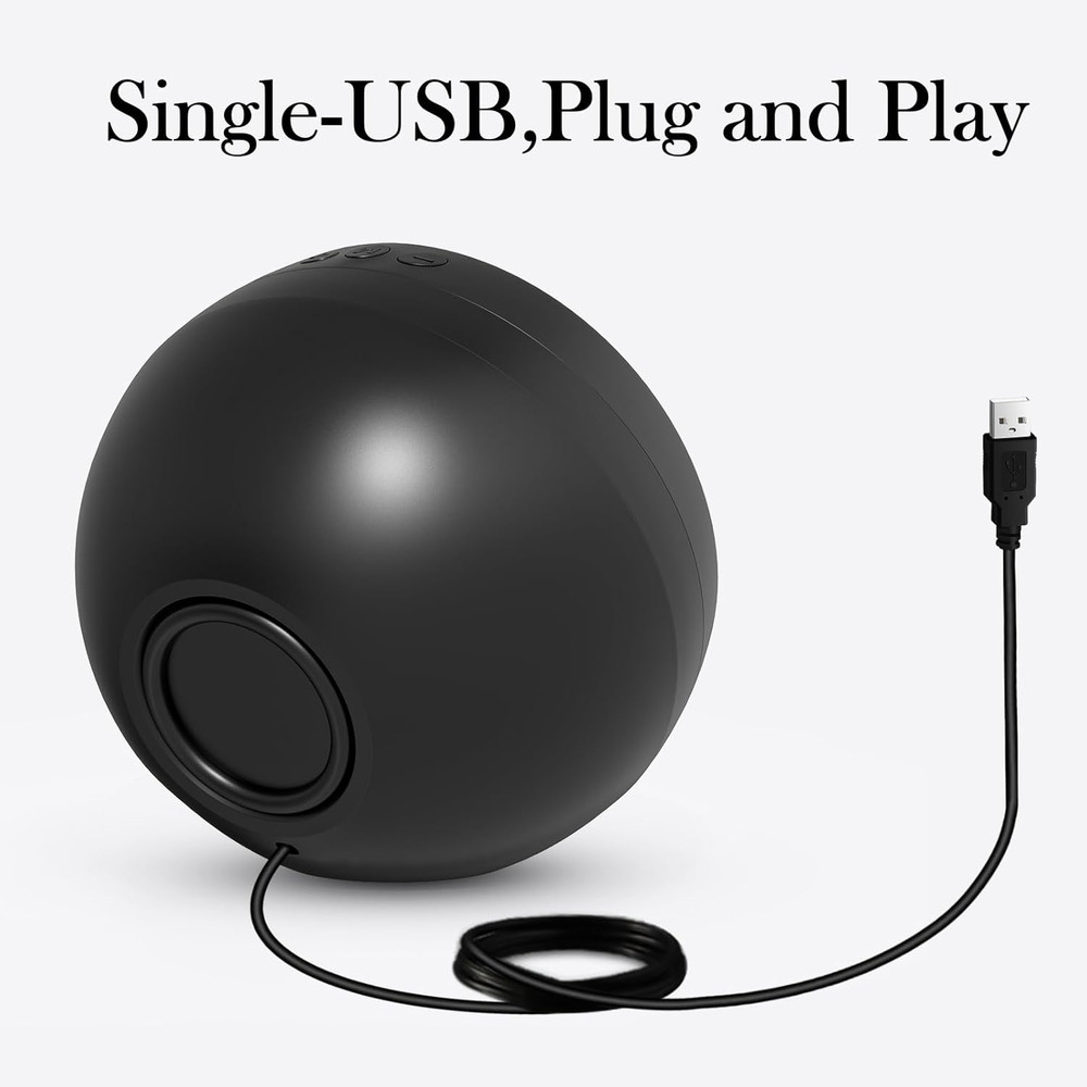 USB Computer Speaker for Laptop, External Speakers for Desktop Computer with Cry