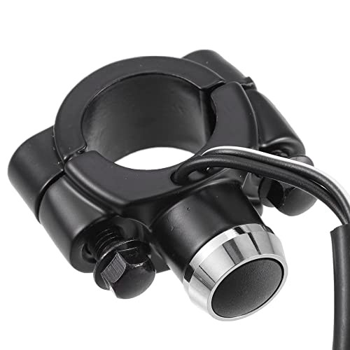 7/8" Motorcycle Handlebar Control Horn Start Switch Button with Connectors