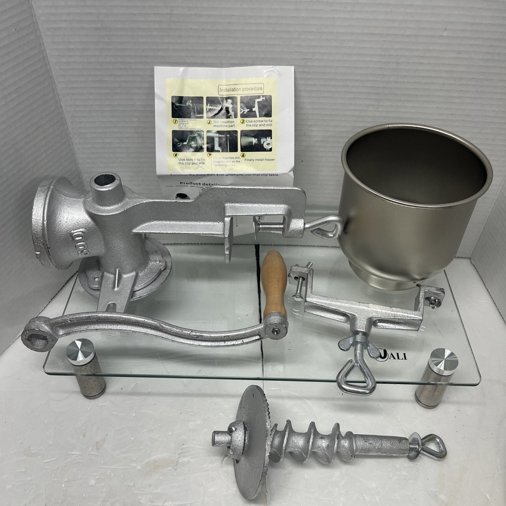 Meat Grinder Silver Metal