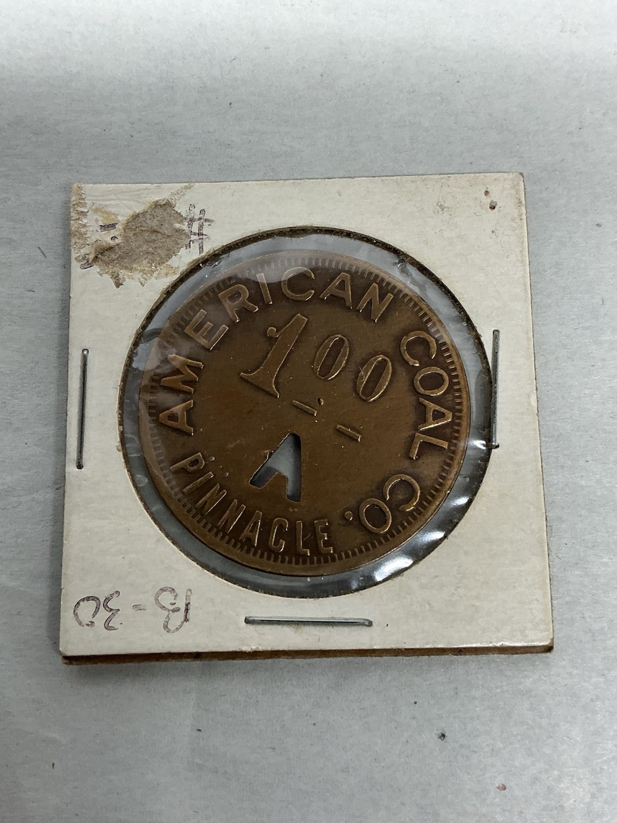 Pinnacle West Virginia WV American Coal Co $1 Orca Script Trade Token Coin