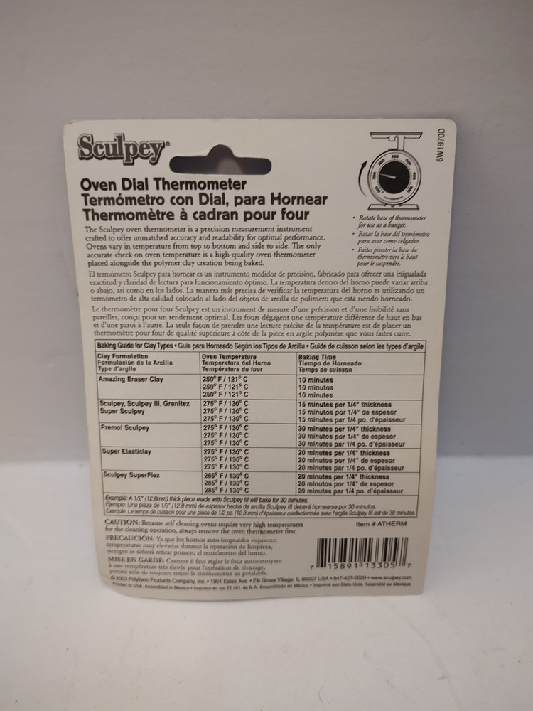 Sculpey Oven Dial Thermometer