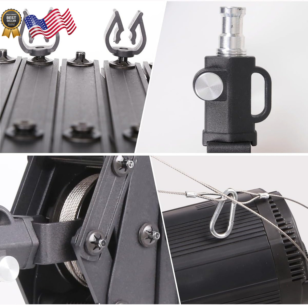 2M/78.7Inch Drop Pantograph for Studio Ceiling Rail System Pantograph Studio Arm