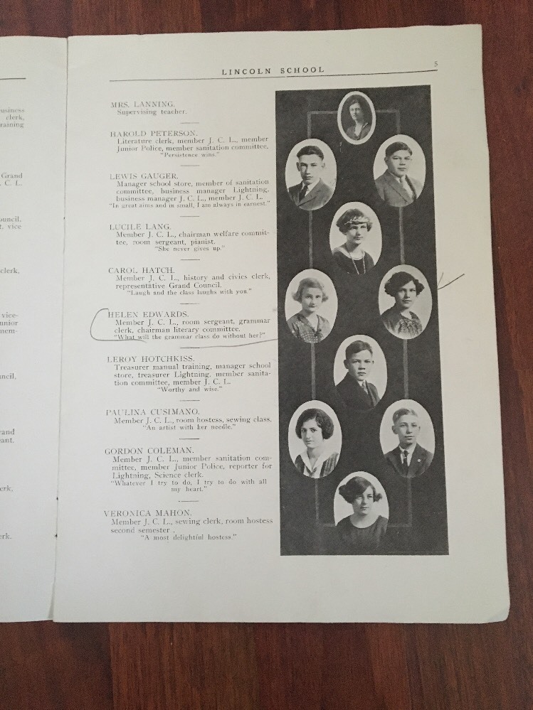LINCOLN HIGH SCHOOL RIVER FOREST ILLINOIS 1924 GRADUATION PROGRAM