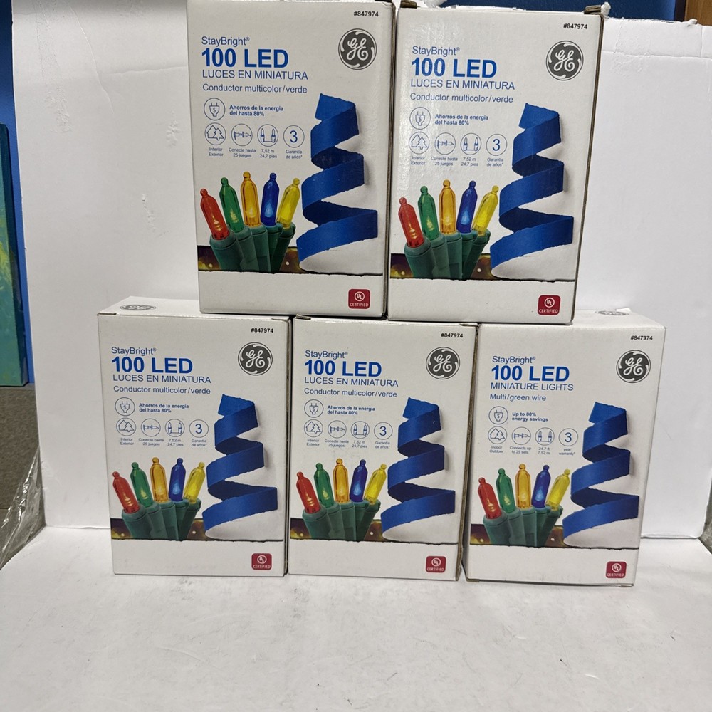 GE Staybright 100 Count LED Multi-colored Lights