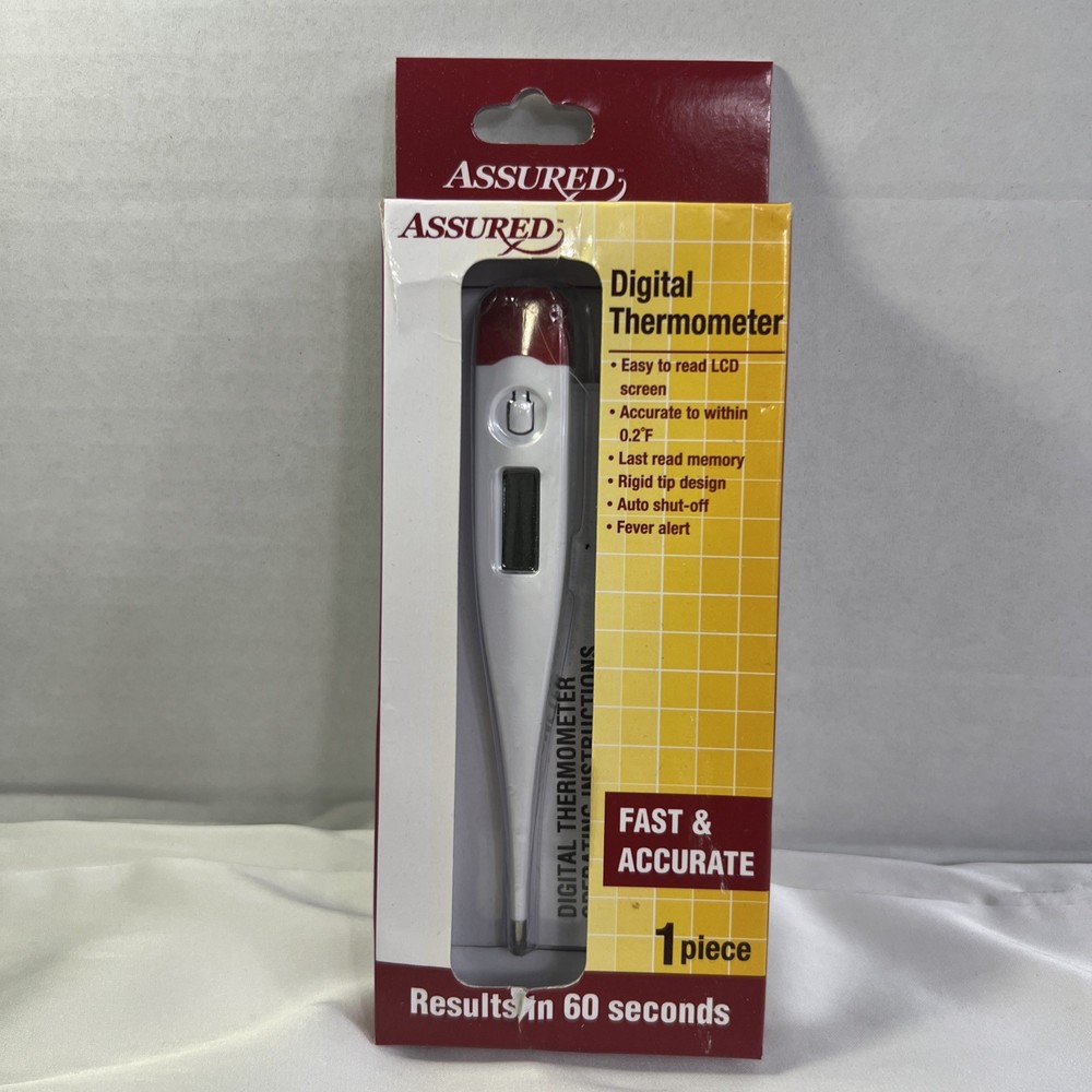 ASSURED LCD DIGITAL RECTAL THERMOMETER FAST & ACCURATE NEW