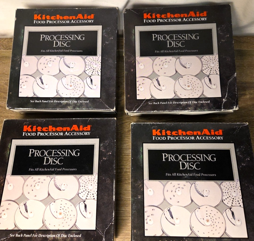 Kitchen Aid Processor Thick Slicing Discs Set (4) KFPSH6 KFPFF KFPSL6 KFPPS