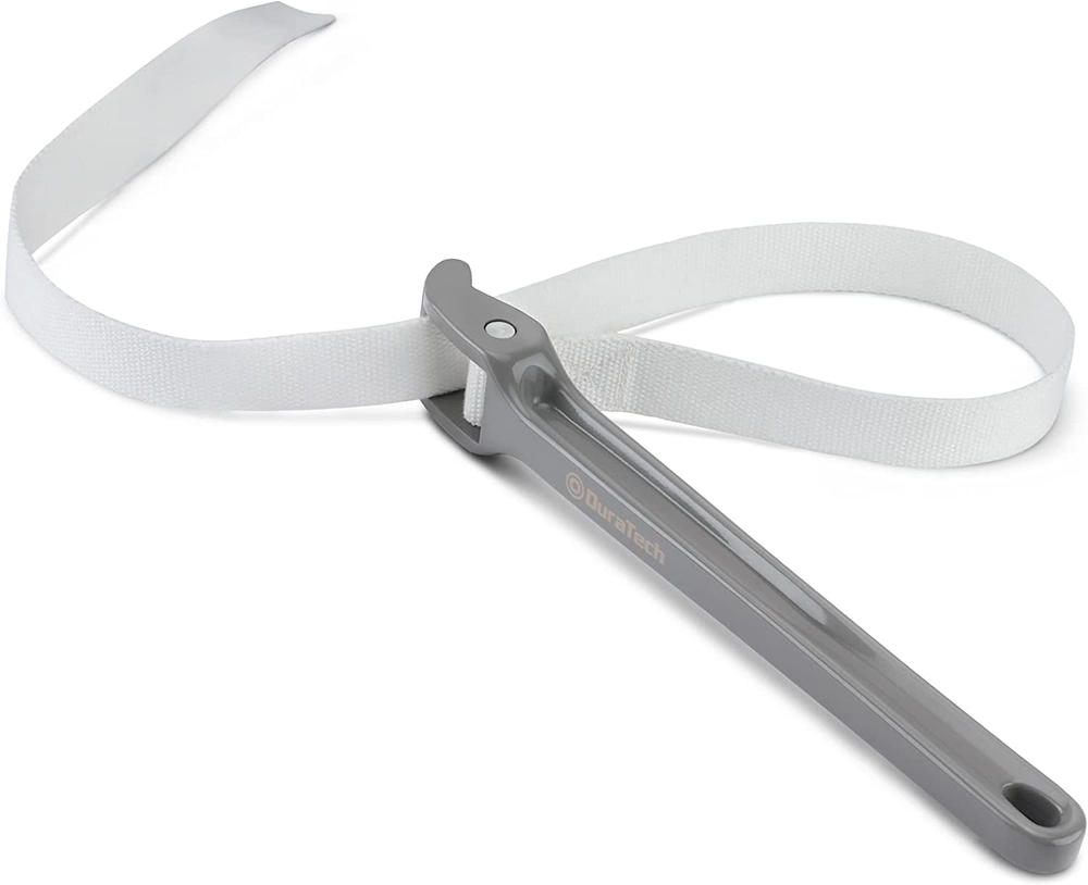 Strap Wrench 12" Capacity Adjustable Nylon Strap Linen Pipe Grip Multi-Purpose T