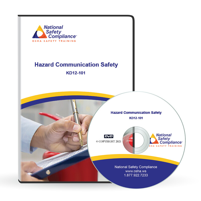 OSHA Hazard Communication Safety Training DVD Kit W/Quiz, Certificate, and More