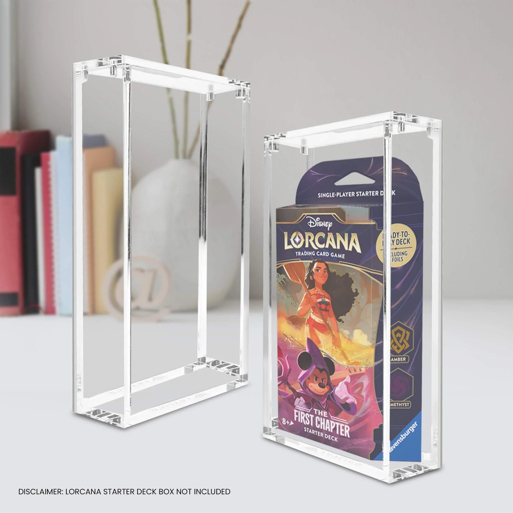 1x Acrylic Display Case for Lorcana Starter Deck Protective Box