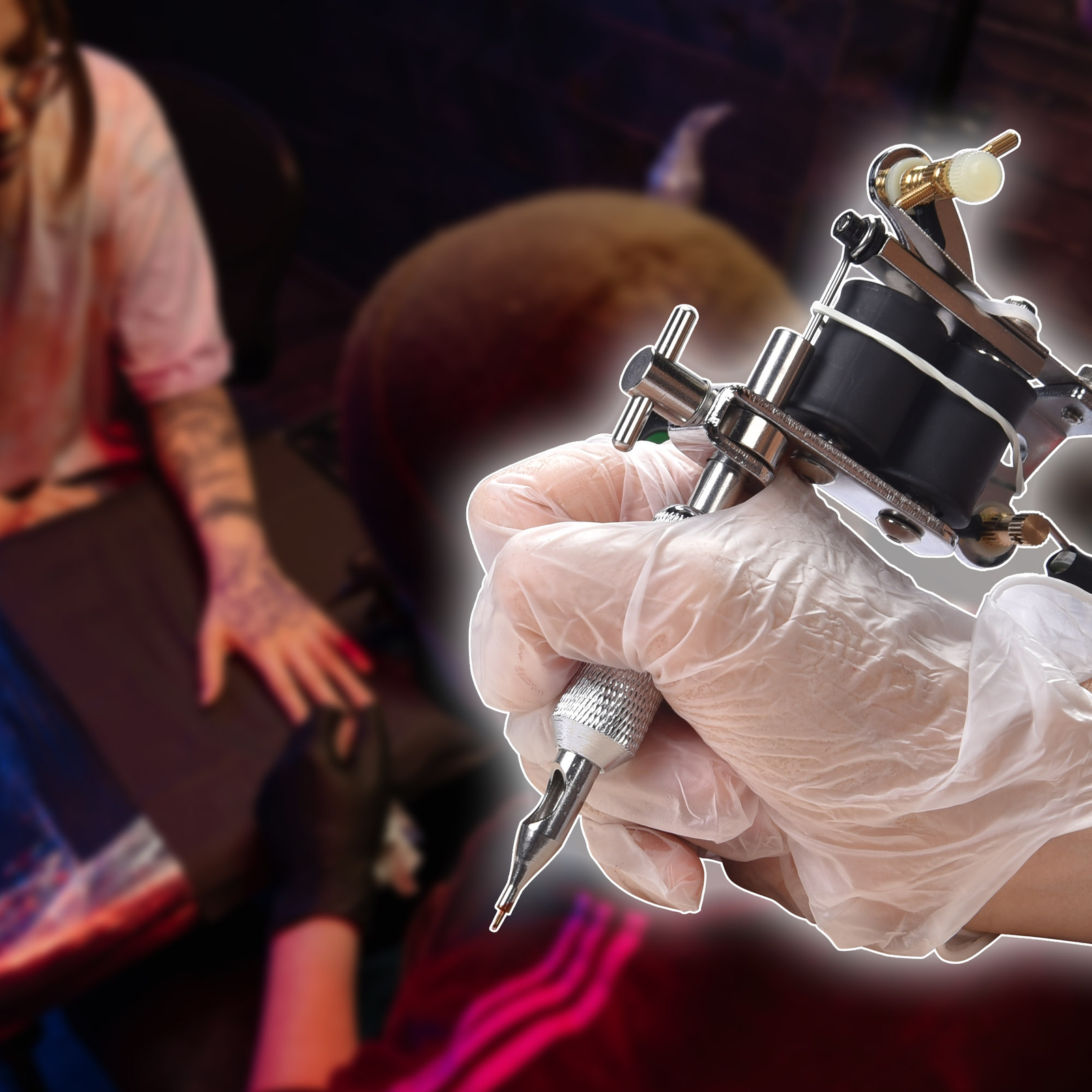 Complete Tattoo Kit 2 4 8 Tattoo Machine Guns 40 54 Ink Power Supply Equipment