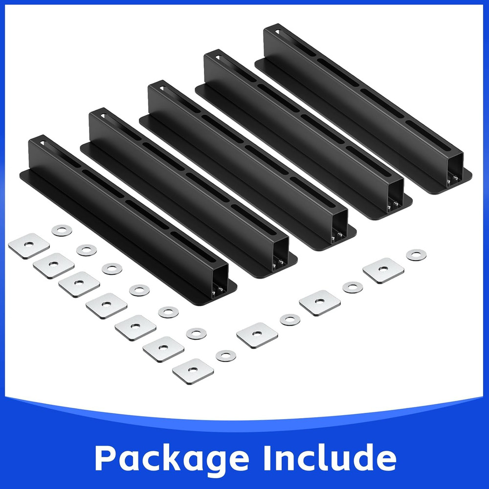 5 Pack Overhead Storage Rack, Ceiling Rack for Utility Bins Organization, Heavy