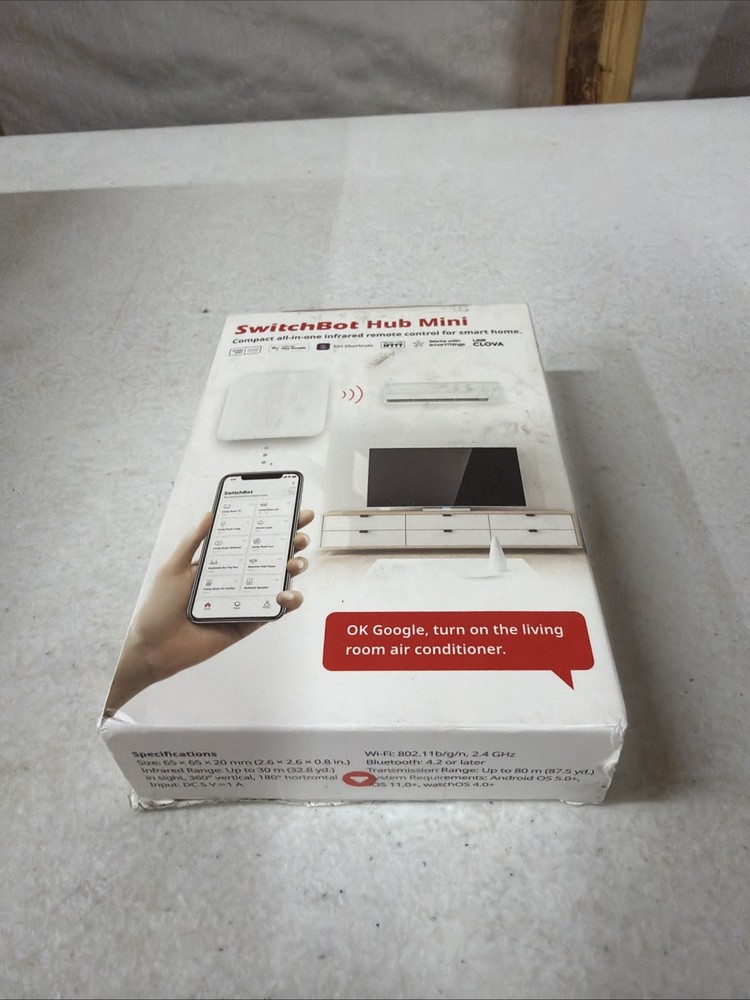 SwitchBot Hub Mini Wi-Fi Connection - New Open Box