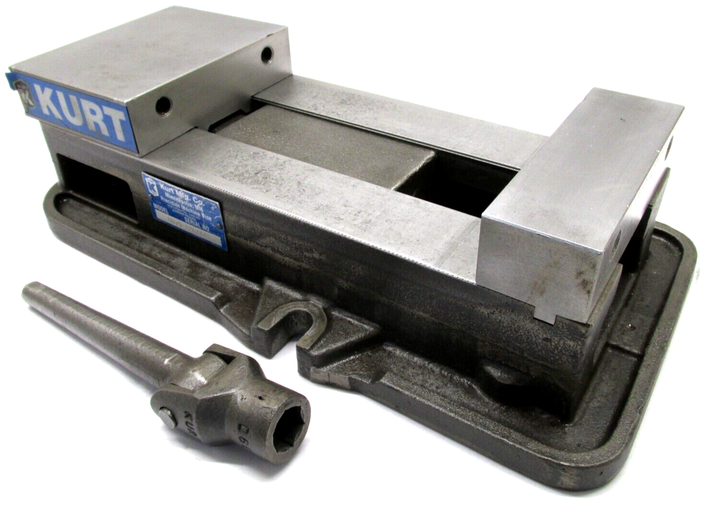 KURT ANGLOCK 6" MILLING MACHINE VISE w/ HANDLE - #D675