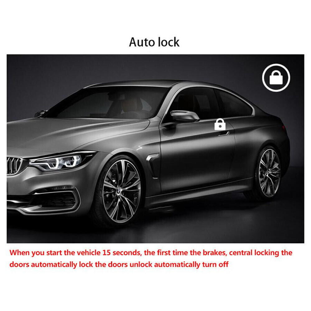 Auto Keyless Entry Engine Start Stop Alarm System Push Button Remote Auto Smart