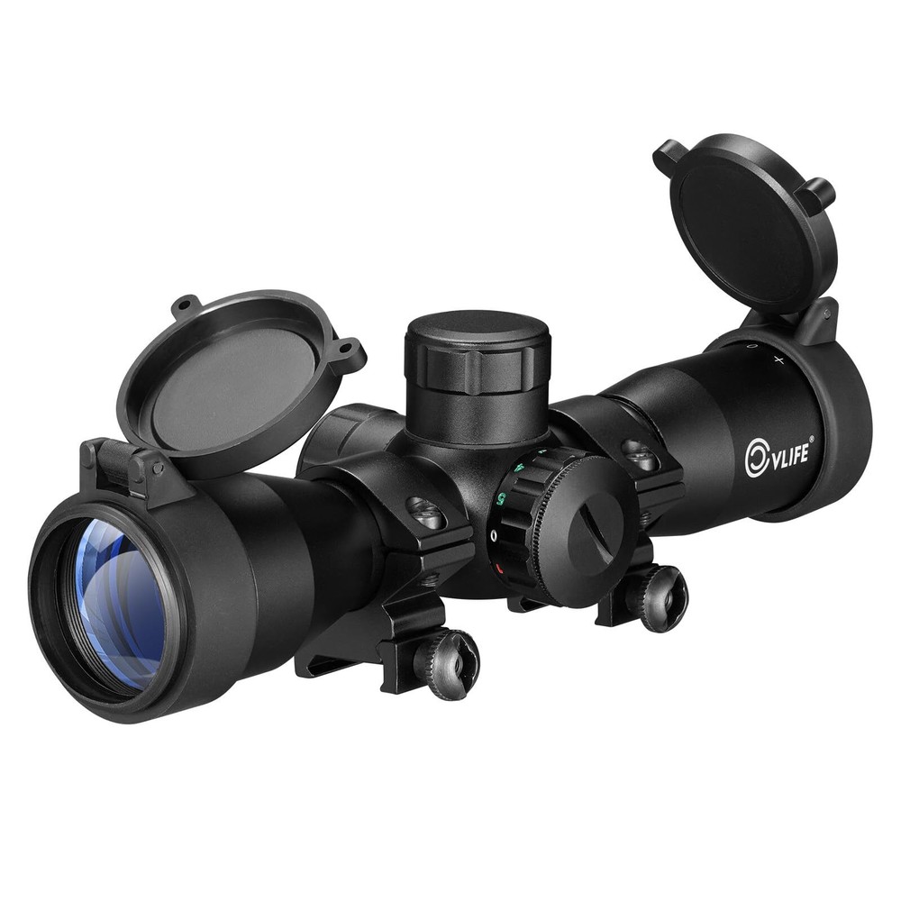 4X32 Compact Crossbow Scope Illuminated Rangefinder Archery Bow Scope with Mount