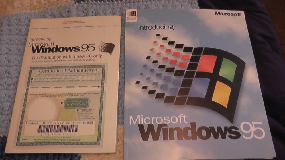 pc software .. manuals ? new microsoft windows 95