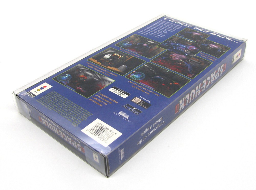 5x PANASONIC 3DO CIB SNAPBACK STYLE CASE (SIZE A)-CLEAR PROTECTIVE BOX PROTECTOR