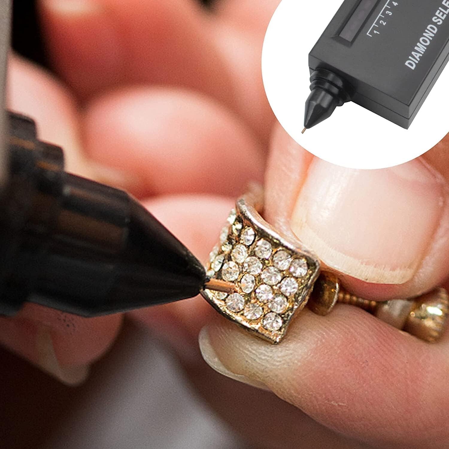 Portable Diamond Tester Selector Illuminated Jewelry Gemstone Testing Tool Kit