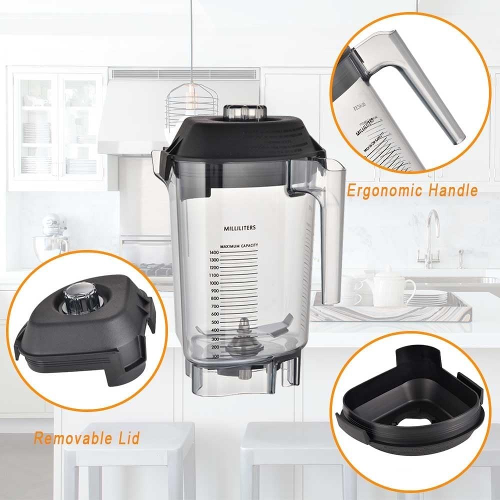 EastFune for Blenders 48 oz Advance Container, replace Touch Standard, Clear