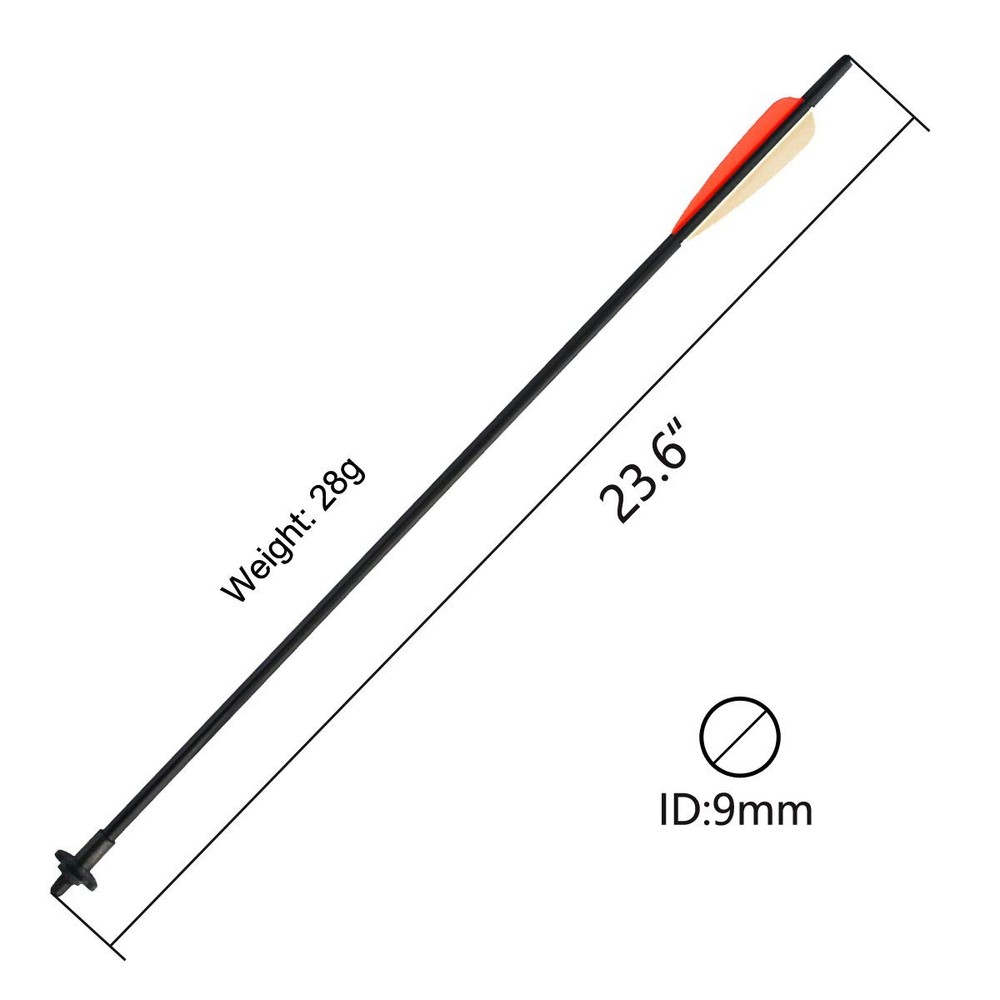 4 Pack Archery Crossbow Release Fiberglass Arrows & Decocking System