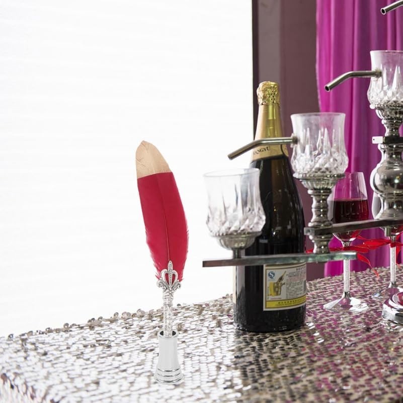 4Pcs Copper Pen Holder Set Compact Desktop Pen Stands for Fountain Pens Ballpoin