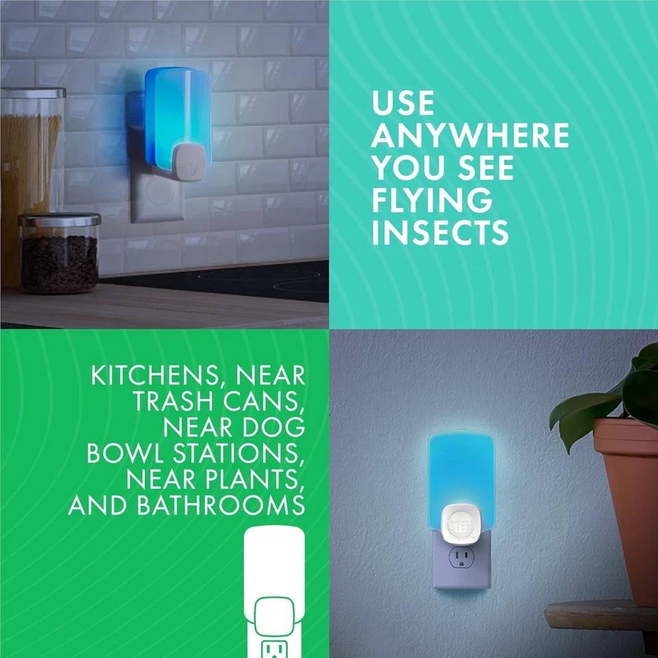 STEM Light Trap Refill Cartridges Indoor Fruit Fly Trap Effective Insect Control