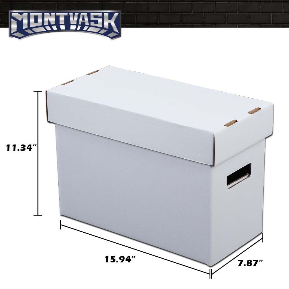 Comic Book Storage Boxes Short Holds 150-175 Stackable Archival Cardboard 3PCS