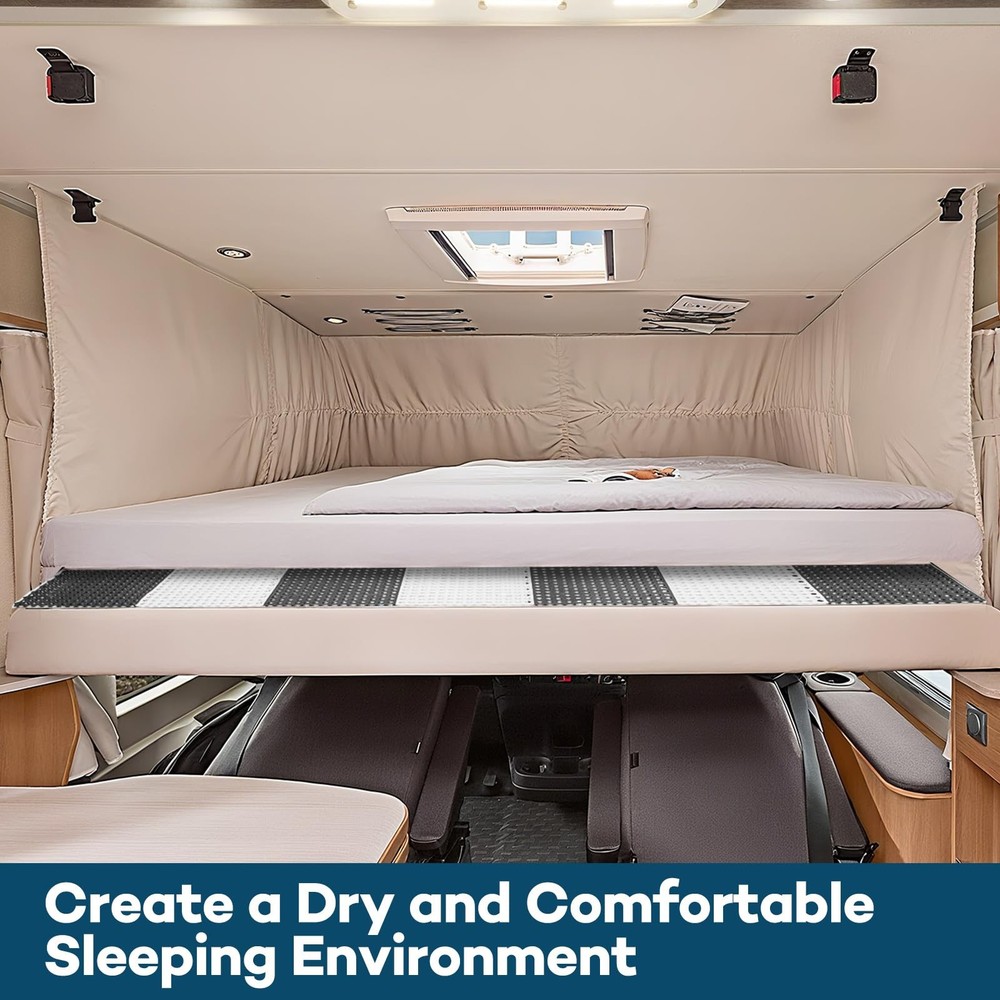 RV Mattress Underlay 83x59 in Queen Modular Interlocking Ventilated Pad