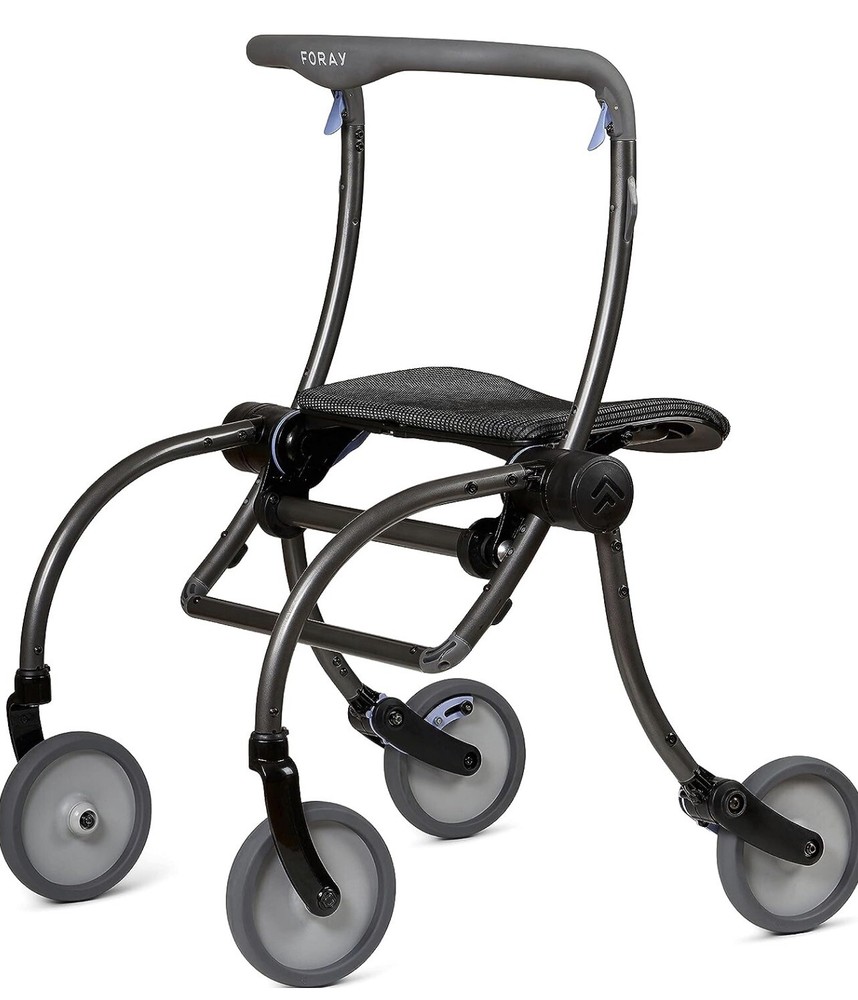 Foray Spring Rollator Easy Storage Unique Design Elderly Assist Walker