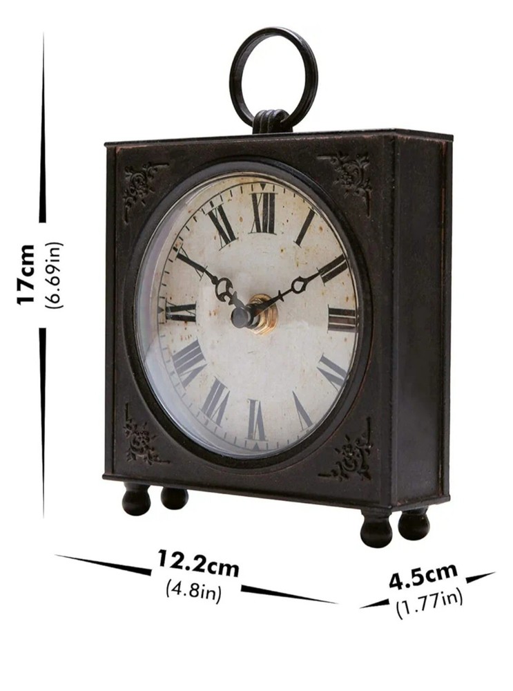 Soffee Design Pewter Table Clock